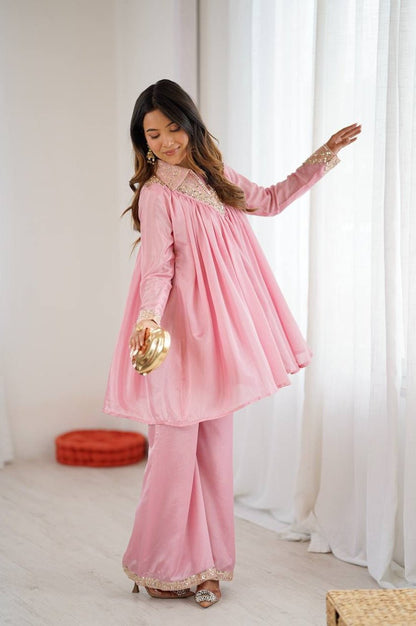 Blush Pink Designer Co-Ord Set